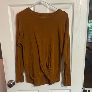 Women's Brown Long Sleeve Top
